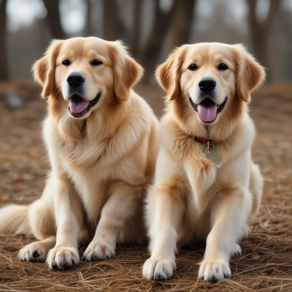 A well-behaved dog sitting on command