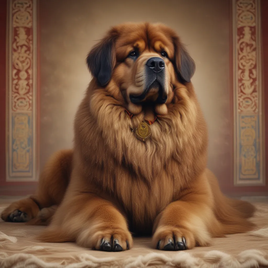 A picture of a Tibetan mastiff