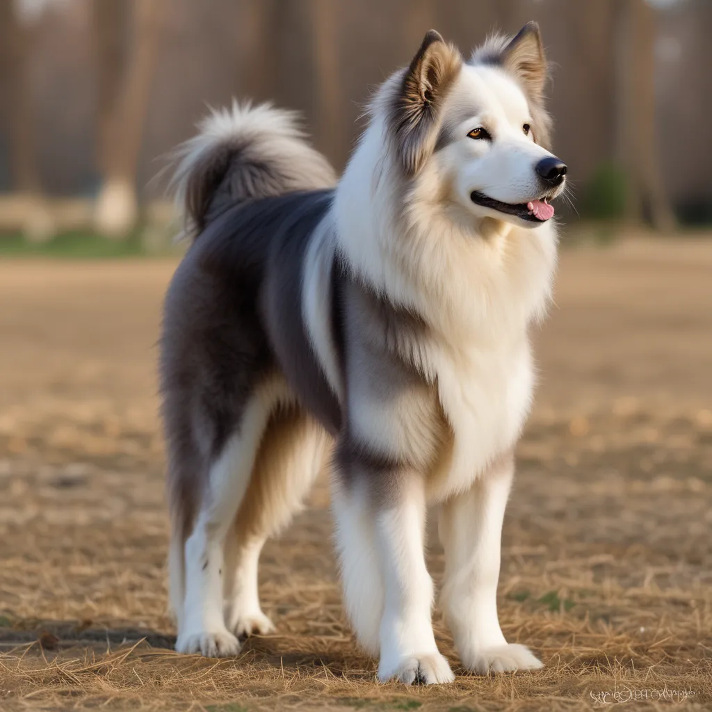 A beautiful dog with a shiny coat and friendly temperament