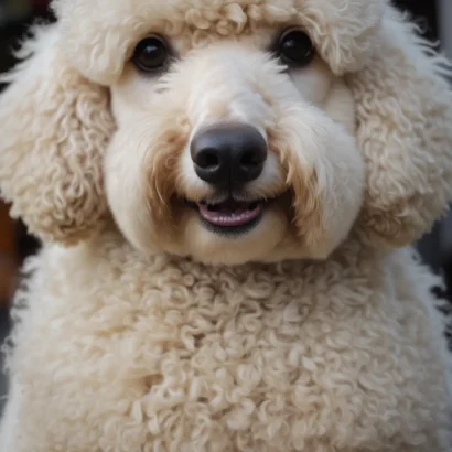 A Poodle's curly coat