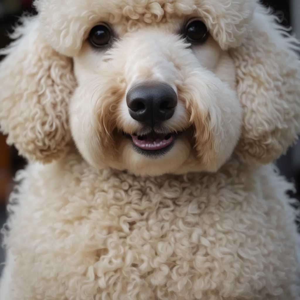 A Poodle's curly coat