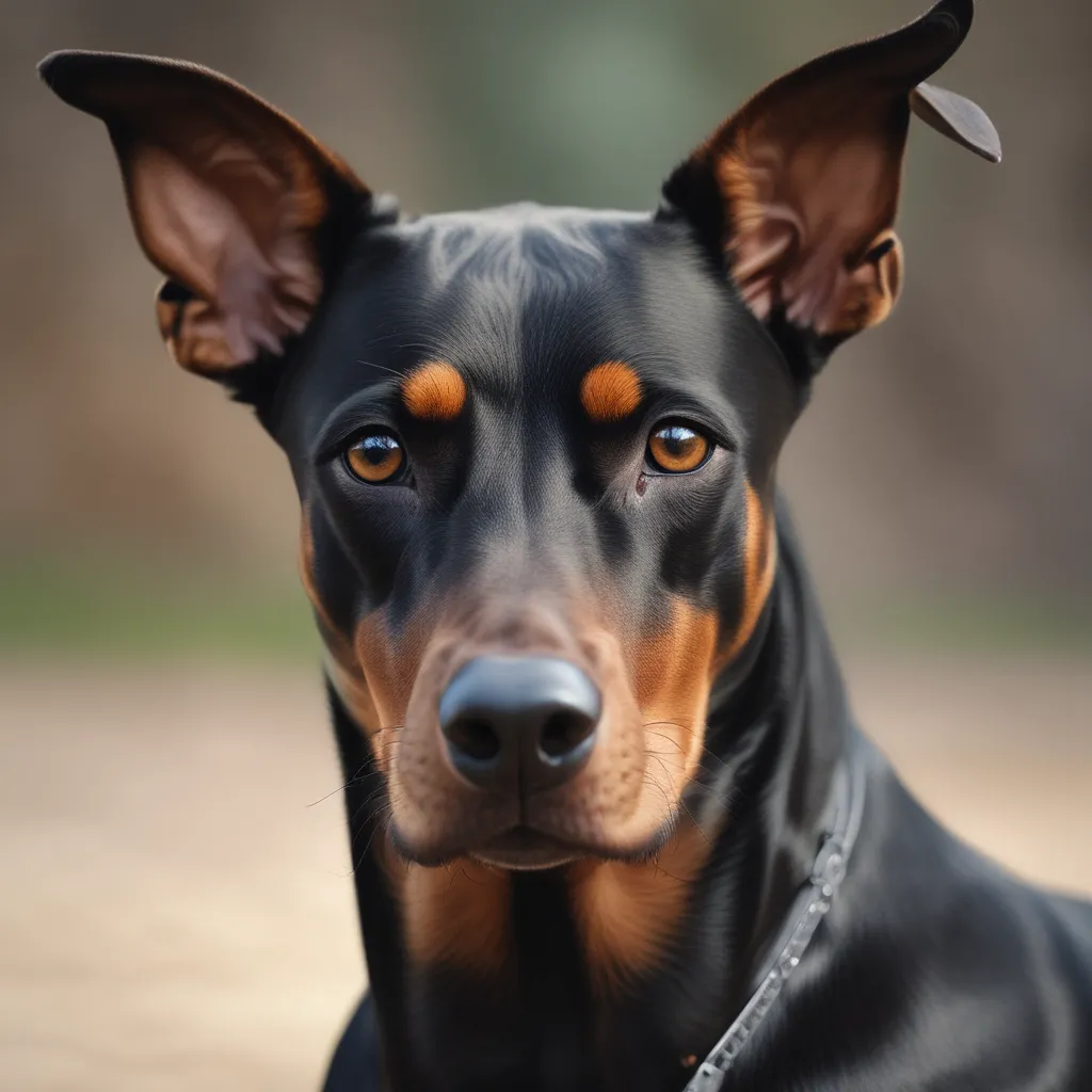 A Doberman Pinscher's robust build and compact size can contribute to their intimidating appearance.