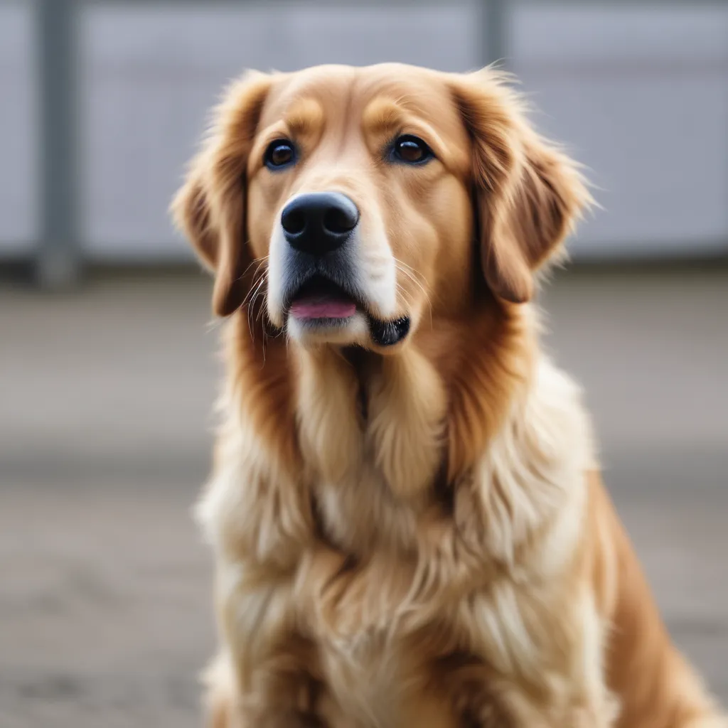 A dog showing signs of pain and discomfort