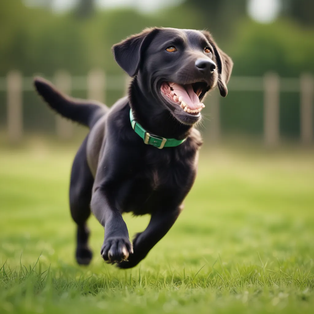 Labrador Retriever playing fetch