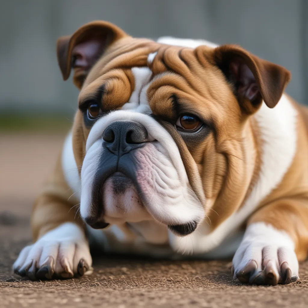 A dog with low grooming needs, such as a bulldog, requires minimal grooming