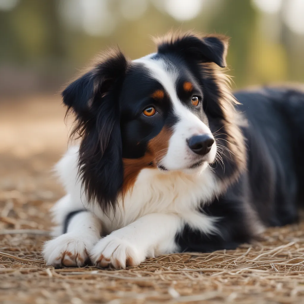 A photo of a calm dog breed