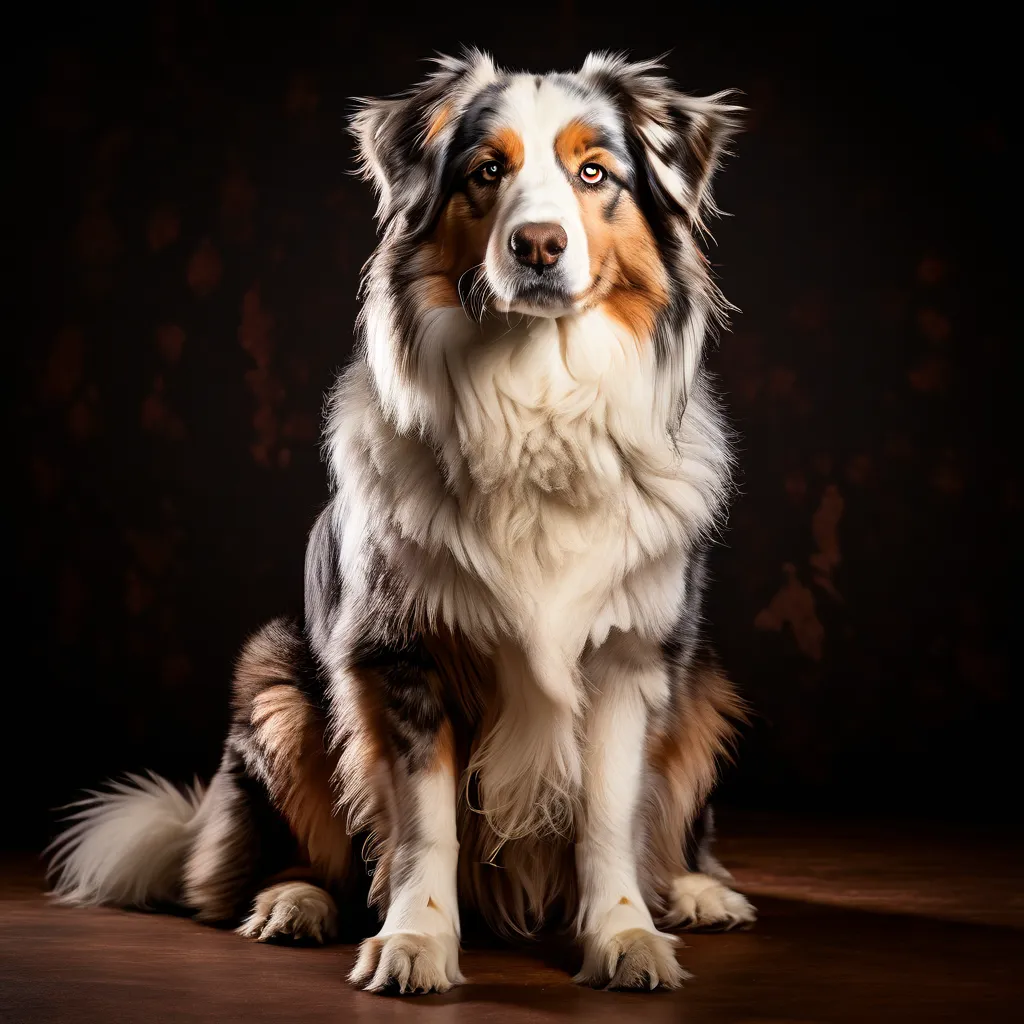 A beautiful dog with a stunning coat