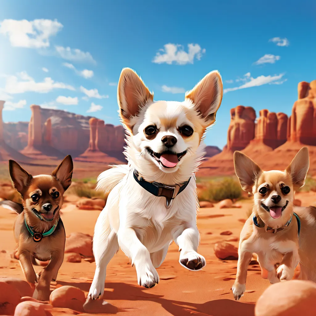 Chihuahua in different environments