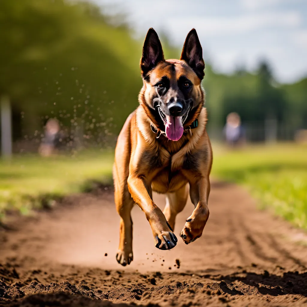 Belgian Malinois in action