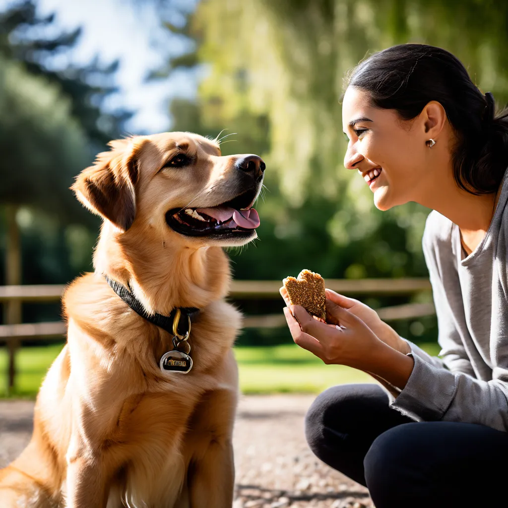 A dog being trained