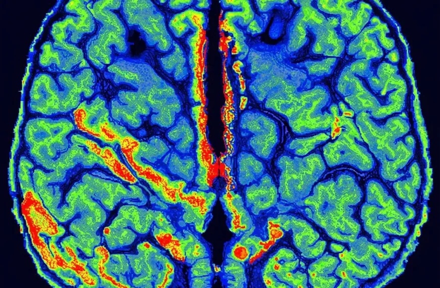 Brain scan showing OCD activity